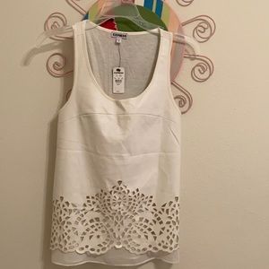 Express Faux Leather Tank Top